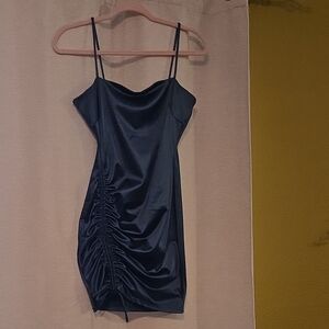 Windsor Navy Satin Mini Dress